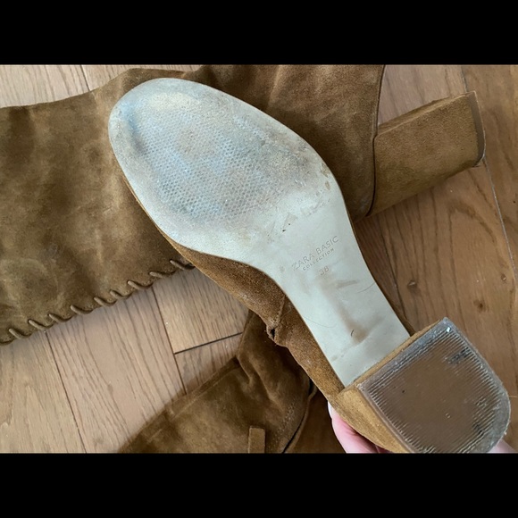 Zara suede tan boots! 🤎 - Picture 2 of 7